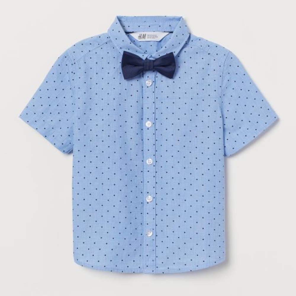 H&M Toddler Bow Tie Dress Shirt